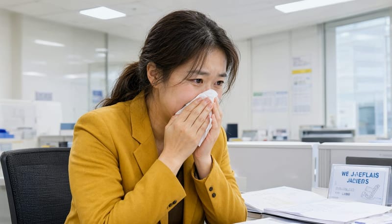 코막힘과 재채기가 반복되면 업무 중 집중력이 쉽게 흔들립니다